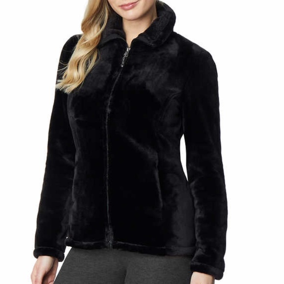 Jackets & Blazers - 🔥 Black Plush Zip Up Sweatshirt Size 2X Size XXL